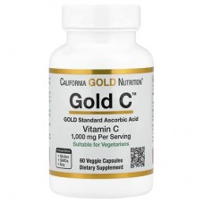 California Gold Nutrition, Gold C™, вітамін C класу USP, 1000 мг, 60 вегетаріанських капсул